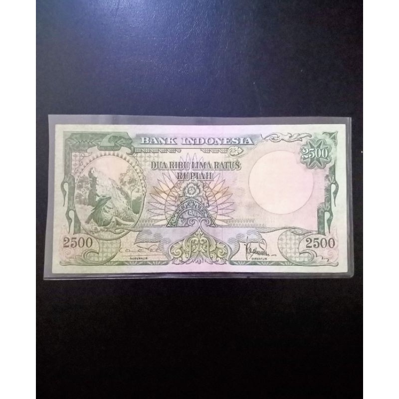 uang kuno komodo 2500 rupiah tahun 1957 xf