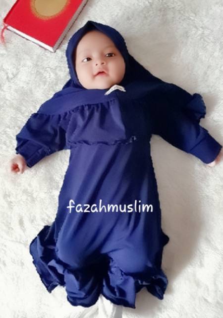 Baju muslim gamis bayi dan anak perempuan