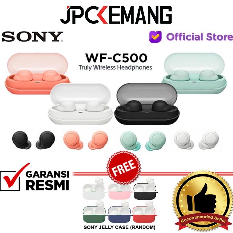 Sony Wf-C500 Tws Truly Wireless Headphones Headset Earphone Sony Wfc500 Free Sony Jelly Case* Garans