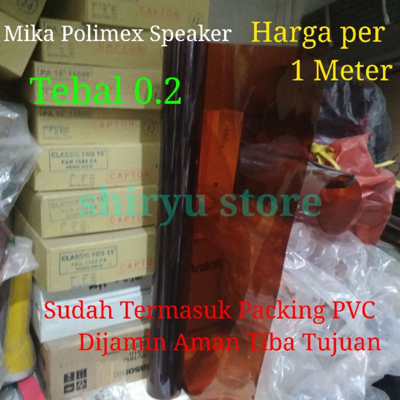 Mika Polimex Polimer Spool Tebal 0.2 0,2 Untuk Speaker 18-21 Inch
