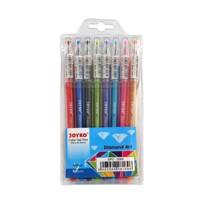 

Sale Color Gel Pulpen Warna-Warni - Joyko Gpc Diamond Art 8 Warna Murah! Murah