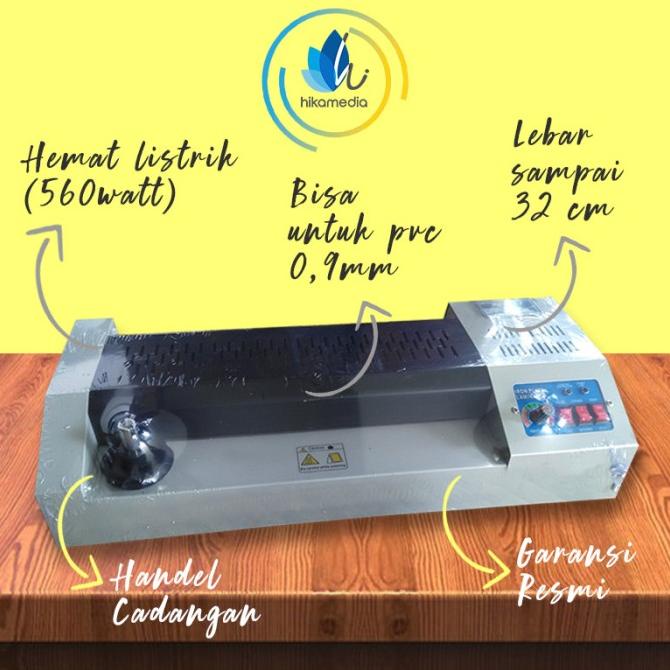 

MESIN LAMINATING / LAMINATOR HOT & COLD LAMINASI A3