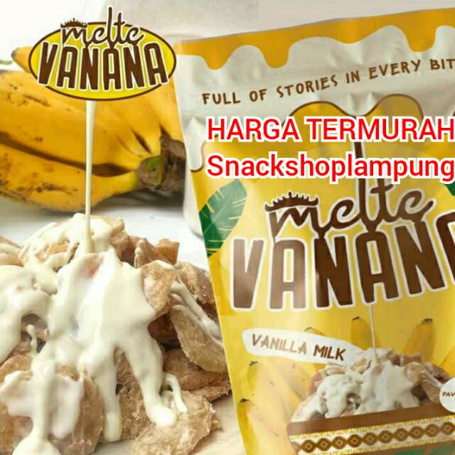 TERMURAH Keripik Pisang Melte Vanana best seller lampung 120gr