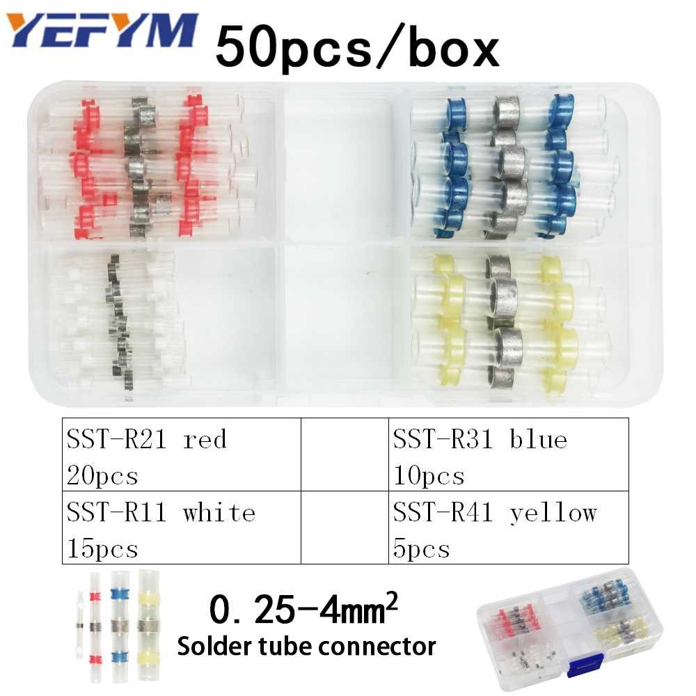 Terlariss !! YEFYM Heat Shrink Solder Tube Connector Waterproof 50PCS - SST-105