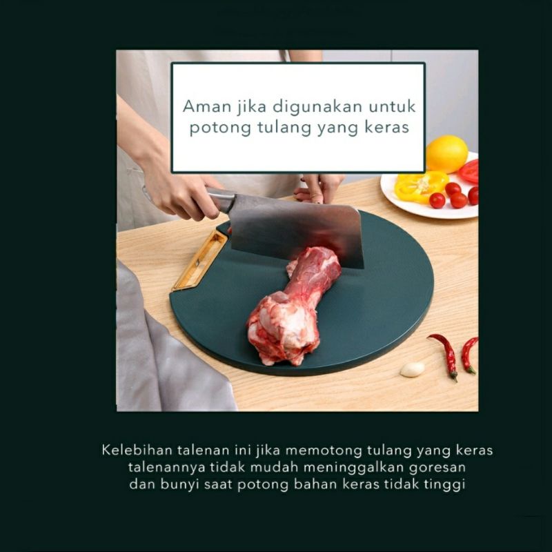 (VCM) Talenan PE Anti Jamur / CUTTING BOARD PREMIUM Dapur Hijau Emerald Kualitas Premium Tebal