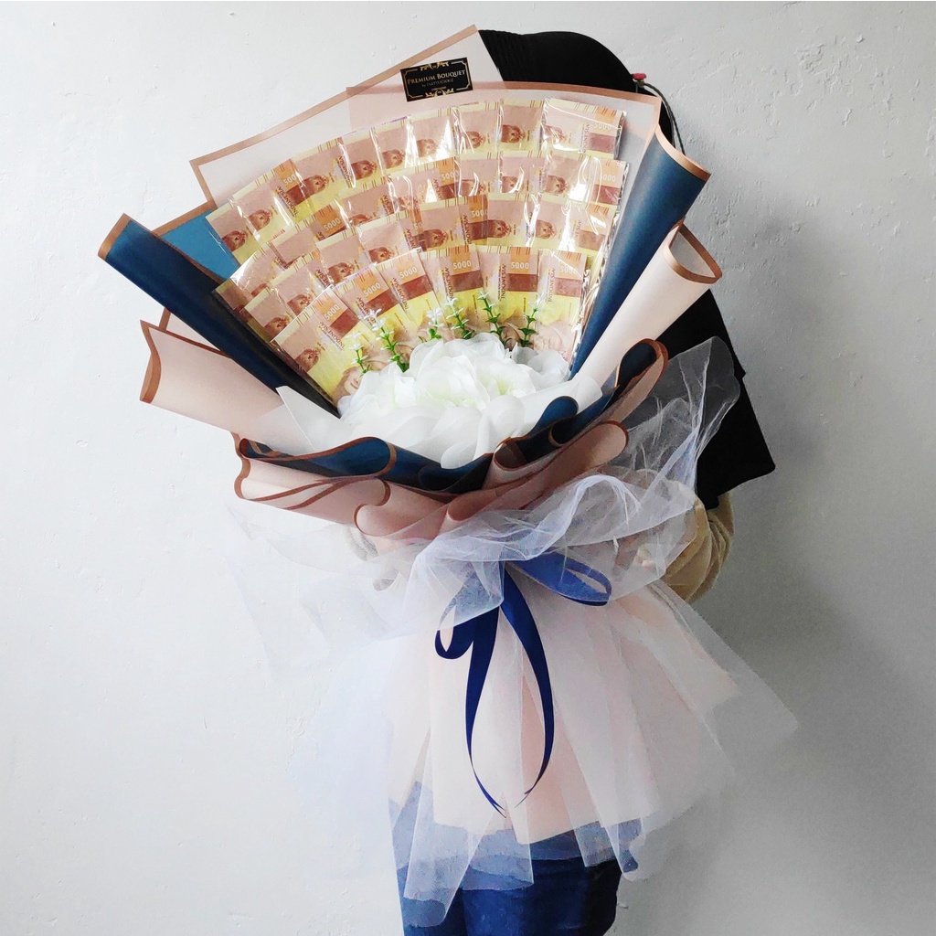 SUPER PREMIUM MONEY BOUQUET / BUKET UANG / BUKET UANG ASLI / HADIAH ULANG TAHUN / HADIAH WOSIDA / HA