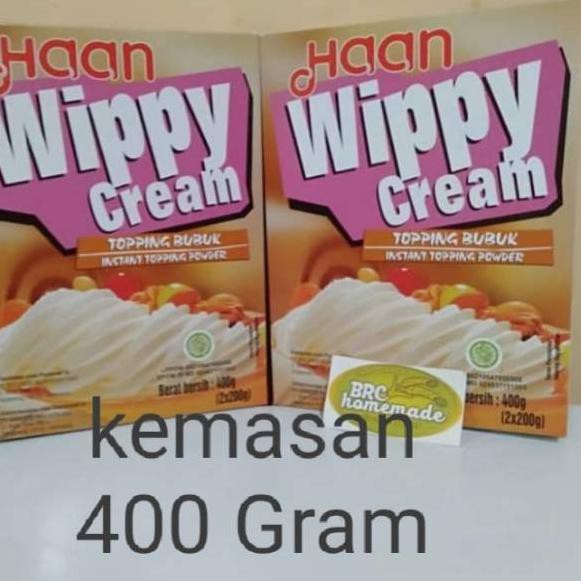 

HOT SALE 400 GRAM WHIPPING WIPPY WHIPED CREAM BUBUK HAAN TERBARU