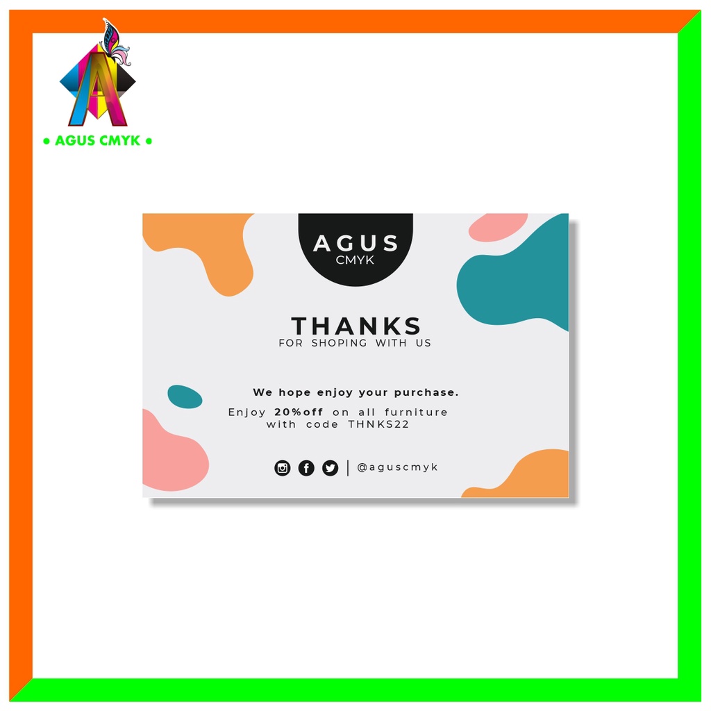 

KARTU UCAPAN SOUVENIR TERIMA KASIH THANKS CARD ULANG TAHUN PERNIKAHAN