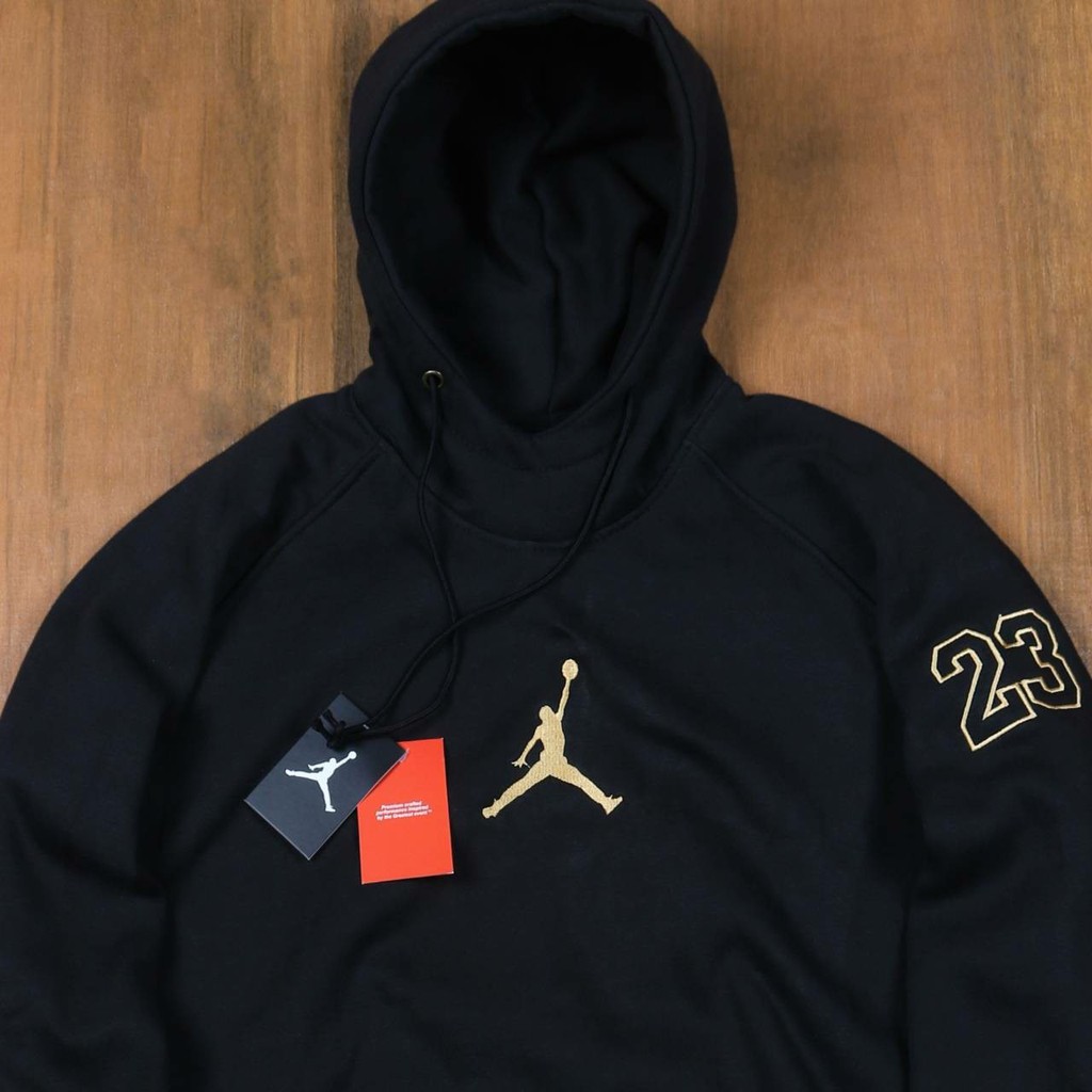 black and gold jordan sweater