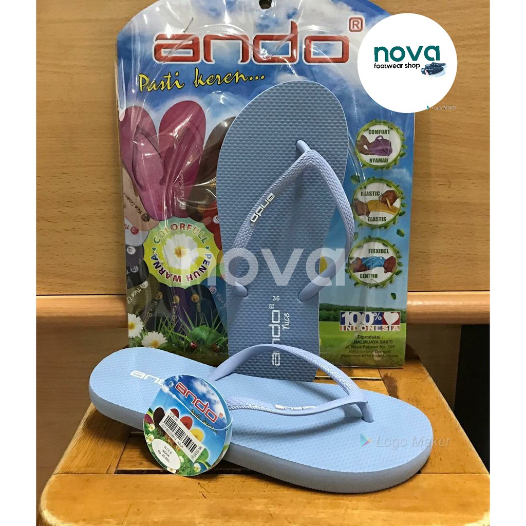 Sandal Jepit ando nice AQUA