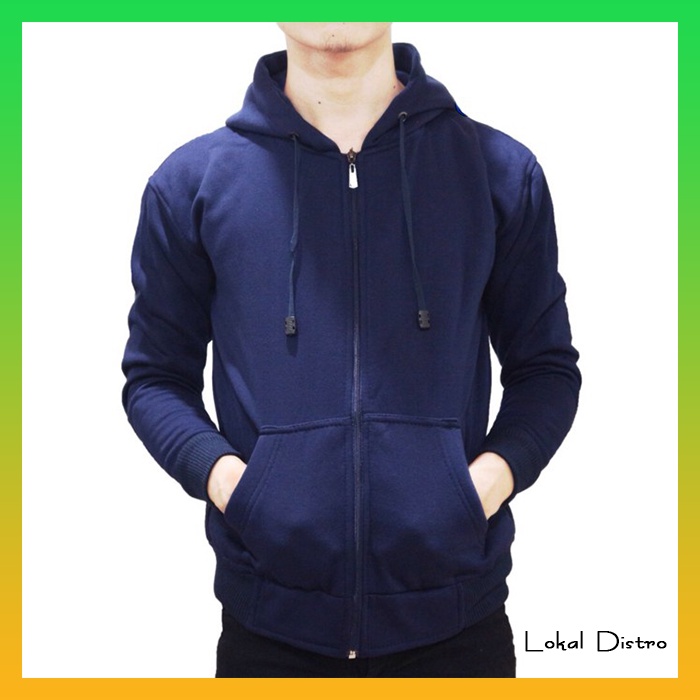 Jaket Hoodie Unisex Sleting YKK Polos / Sweater Hoodie Resleting Polos / Jaket Polos Zipper Hoodie -