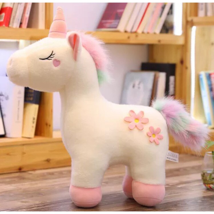 BONEKA UNICORN KUDA PONY FLOWER IMPOR