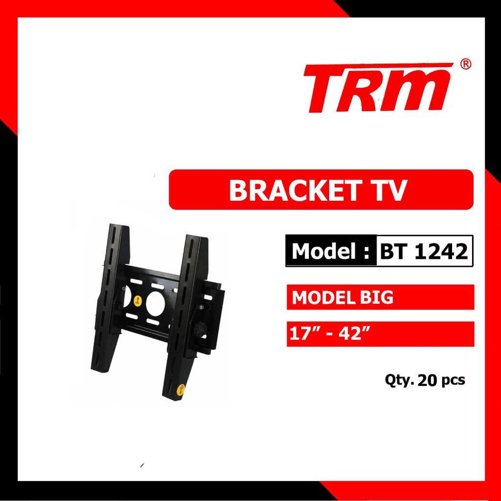 TRM BT-1242 BIG Bracket TV Led Lcd 17&quot;~42&quot; / Dudukan TV / Braket / Breket