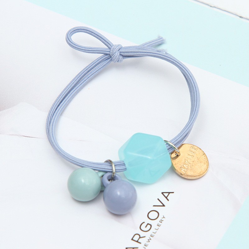 Ikat Rambut Korea Simple Fashion 2 Layer Bandul Kristal