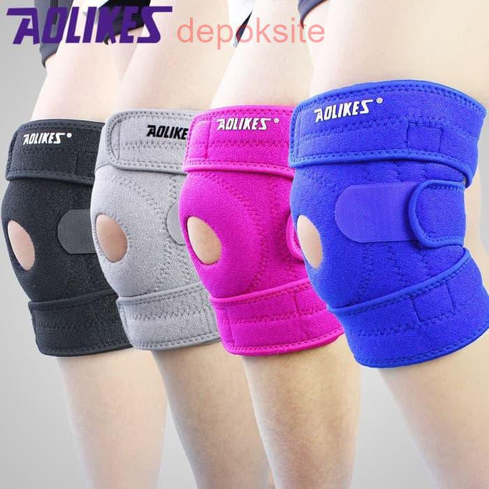 Aolikes 4 Spring Adjustable Sports Leg Knee Patella Support Knee Pad 7912