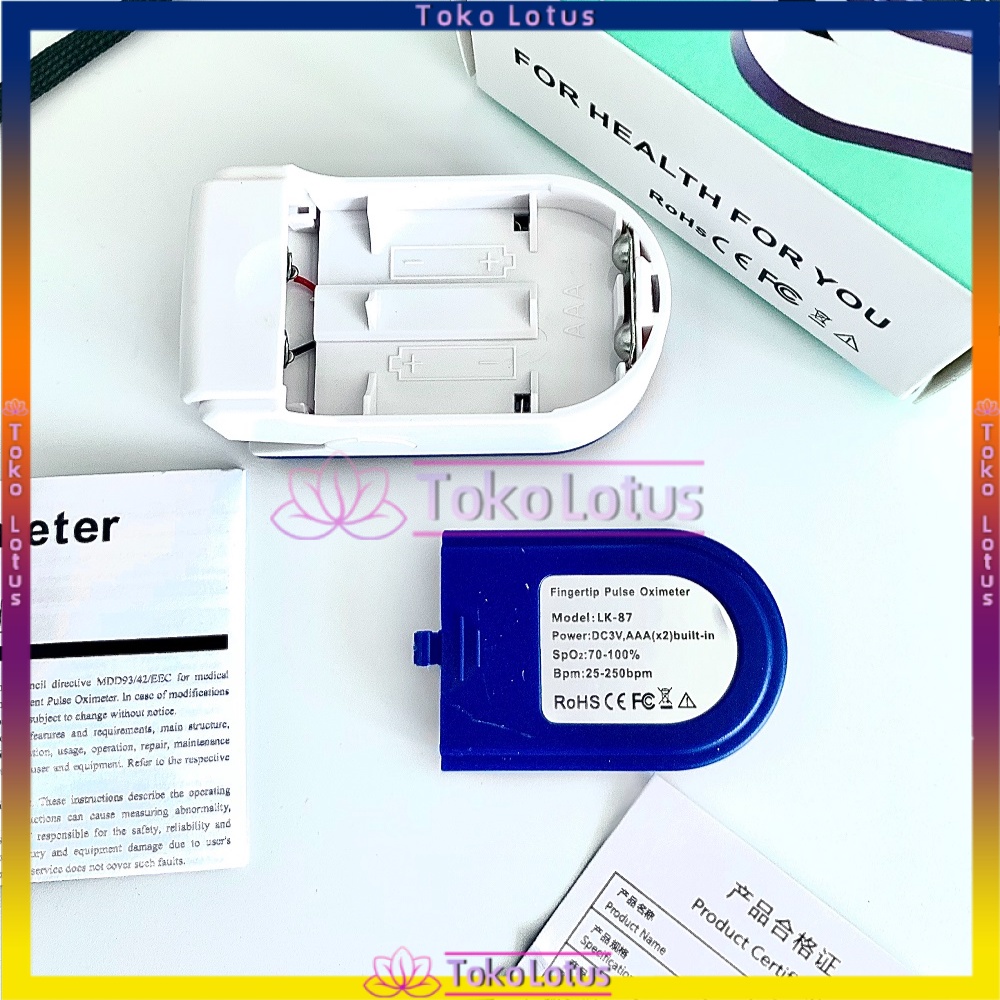 Fingertip Pulse Oximeter / Alat Ukur Detak Jantung / Oxymeter [BISA COD]