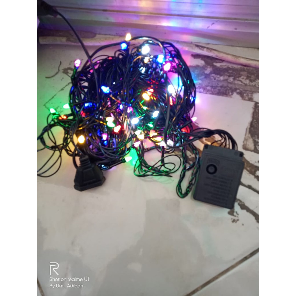LAMPU TUMBLER WARNA WARNI RAINBOW  LAMPU LED NATAL DAN 17 AGUSTUS LED EMICO