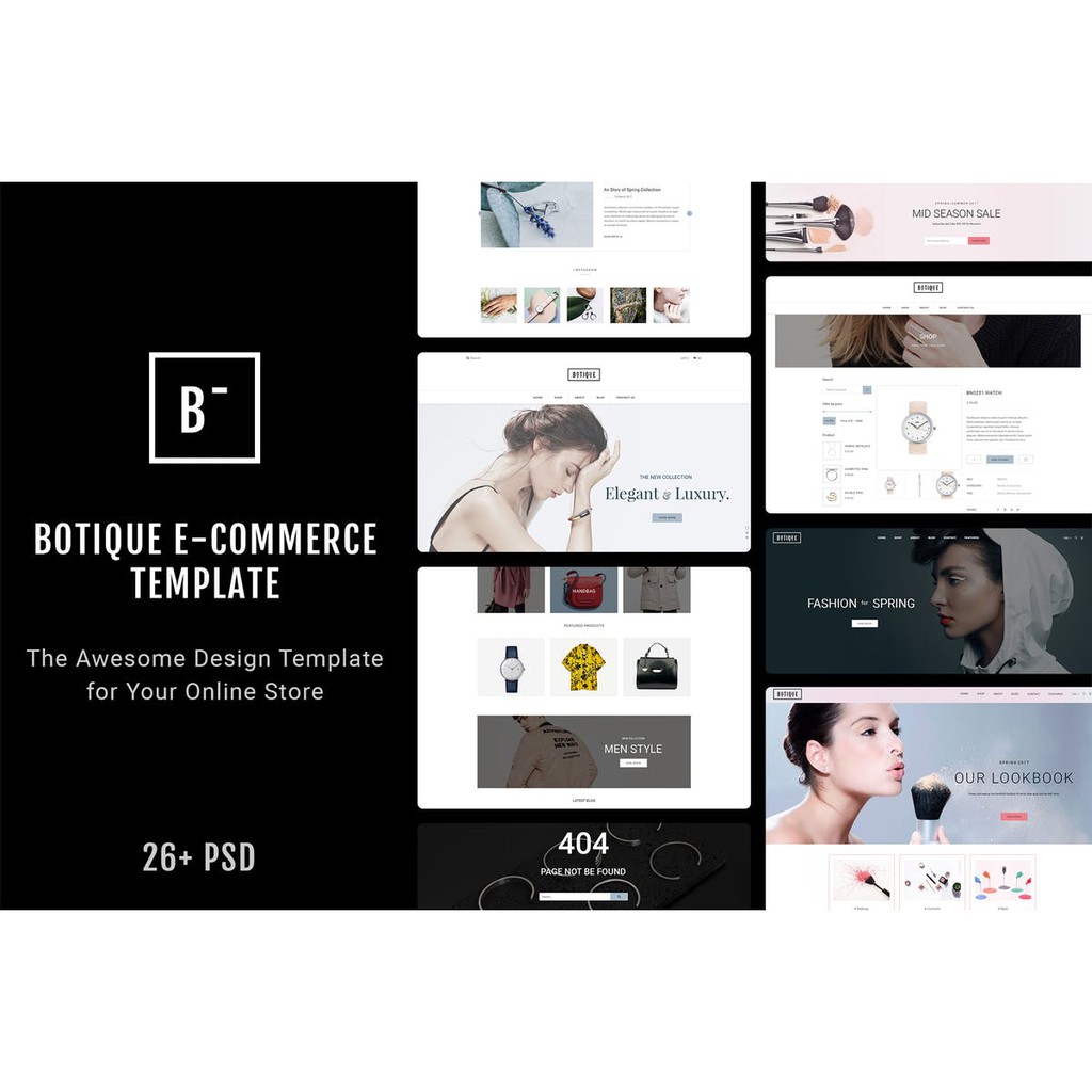 Template Botique Responsive Multi-Purpose eCommerce Web