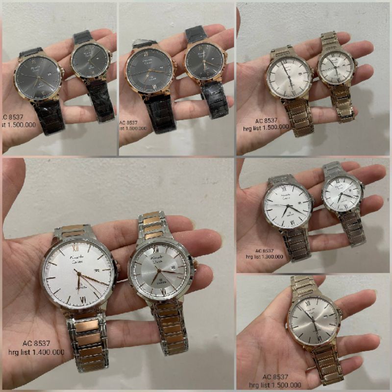 JAM TANGAN COUPLE ALEXANDRE CHRISTIE 8537 | AC8537 SAPPHIRE ORIGINAL