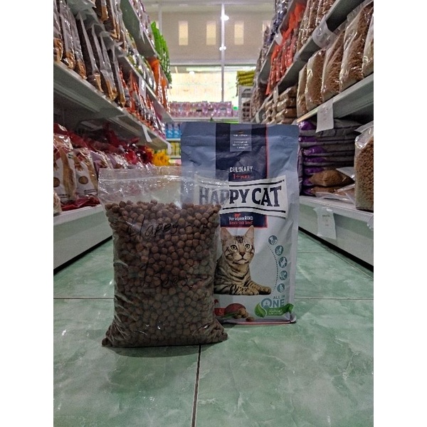 Happy cat supreme adult Beff repack 1kg - makanan kucing dewasa