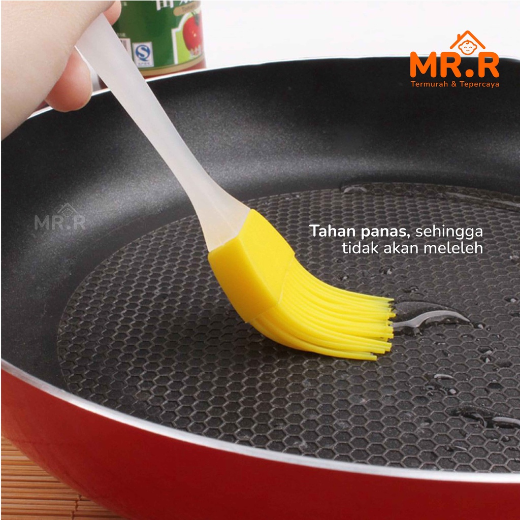 Kuas Silikon Kuas Kue Koas Silikon Kuas Mentega Kuas Silicon Kuas Masak Silicone Brush Perlengkapan Dapur