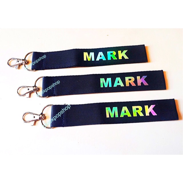 Aksesoris Hp Hologram Strap Tas  / Kunci Kpop Member - NCT Mark