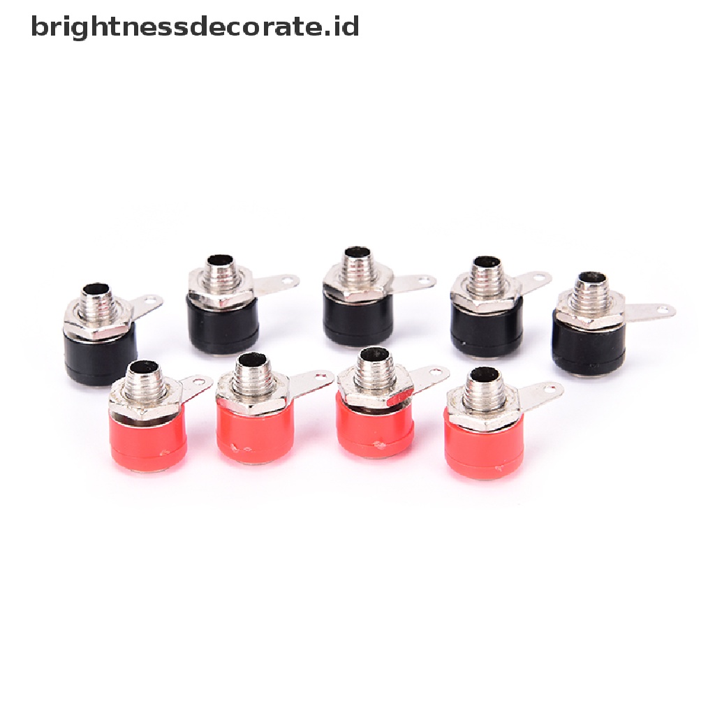 20 Pcs / Lot Banana Socket Jack Ukuran 4mm Untuk Konektor Terminal Banana Plug