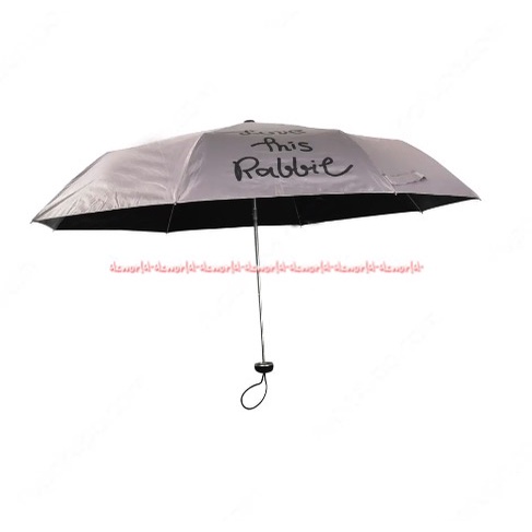 Susino Payung Lipat Uv Grey Bunny Umbrella Traveling Motif Gambar Kelinci Rabbit Suseno