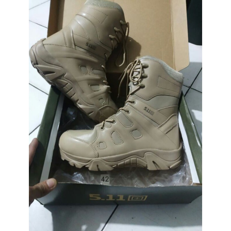 Sepatu PDL/PNS Kemhan RI Gurun Tactical 511 9 Inch Terbaru