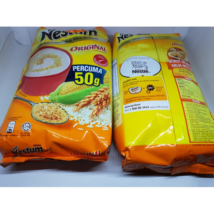 

Nestle Nestum Original 450gr sereal sarapan lebih sehat Multi bijirin