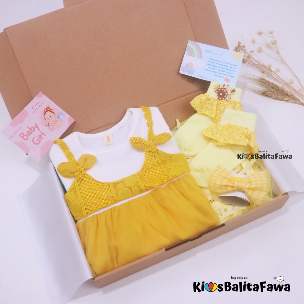 [HARUKA] Hampers Baby Girl 3-30 Bulan / Kado Lahiran Hadiah Bayi Perempuan Bulan New Born Gift Dress