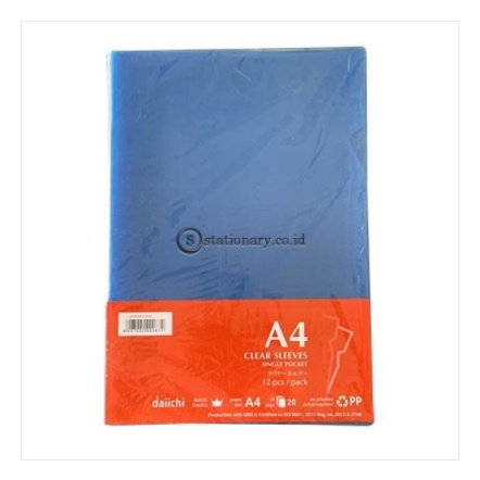 

Daiichi Clear Sleeves A4 (240X315mm) Biru DCS05A4-102012