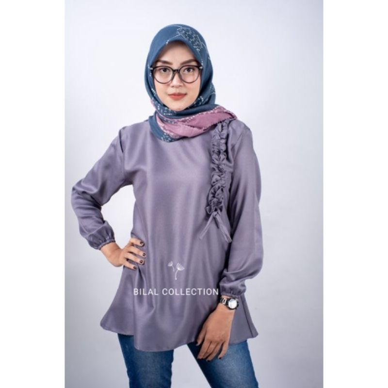 ATASAN DAYANA /ATASAN WANITA CEWEK / BAJU PESTA / ATASAN SIMPEL /ATASAN POLOS /ATASAN BLOUSE/ATASAN LENGAN PANJANG/ATASAN LENGAN PANJANG FASHION MUSLIM / ATASAN LENGAN PANJANG JUMBO-3