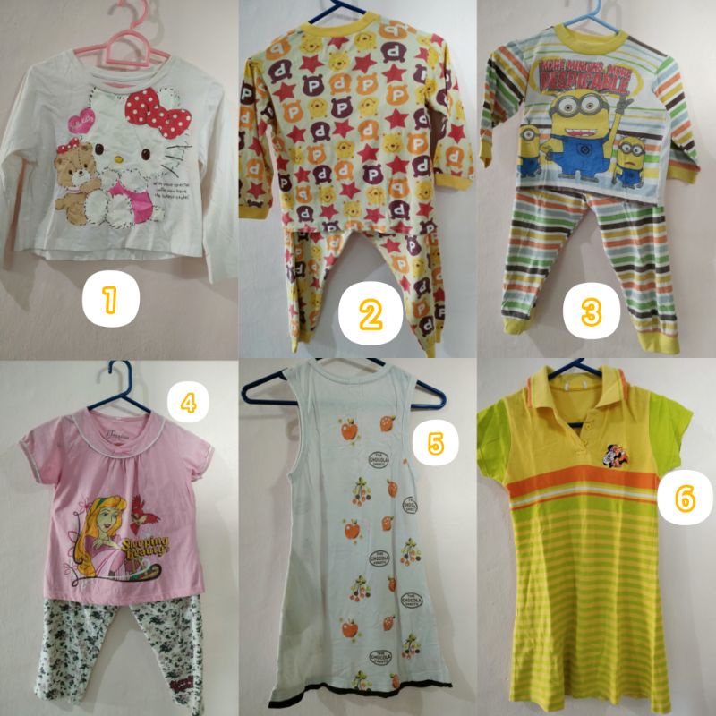 [Preloved] Dress anak, piyama / baju tidur anak.