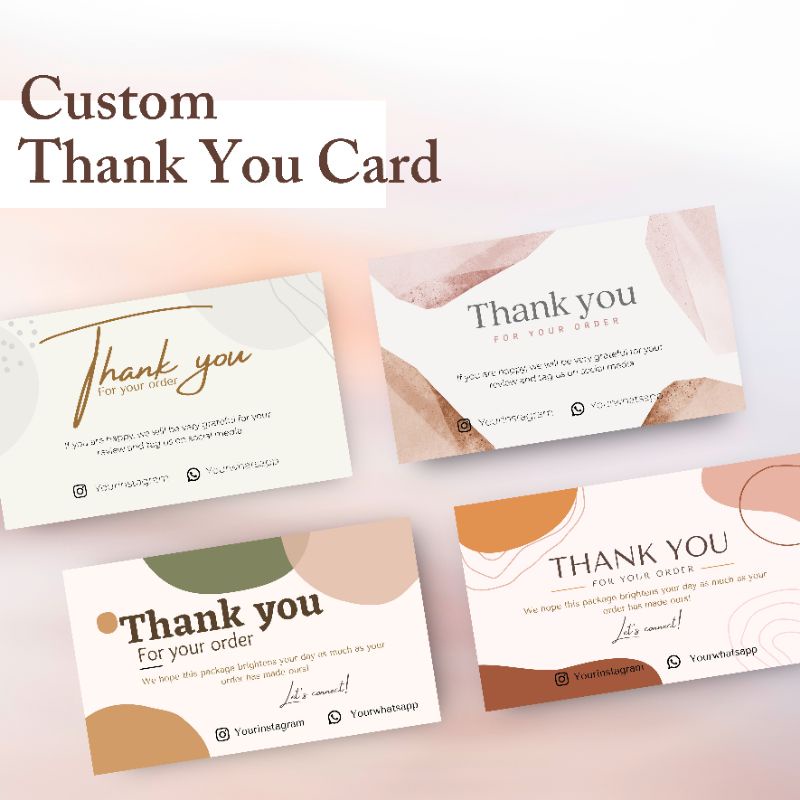 Thank You Card, Custom Thank You Card
