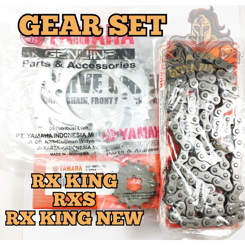 GEAR SET YAMAHA KUALITAS ASLI ORIGINAL YAMAHA presisi kokoh tidak bunyi atau berisik GEAR SET RX KING GEAR SET RXS GEAR SET RX KING NEW