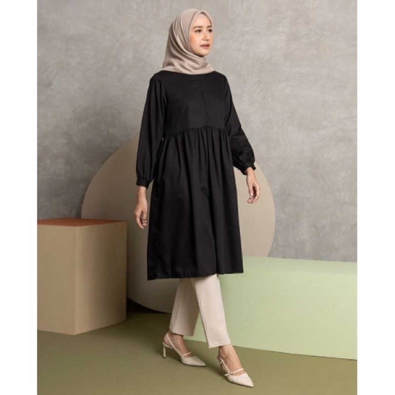 Calla Plain Tunik by Heavenlights Black Size M