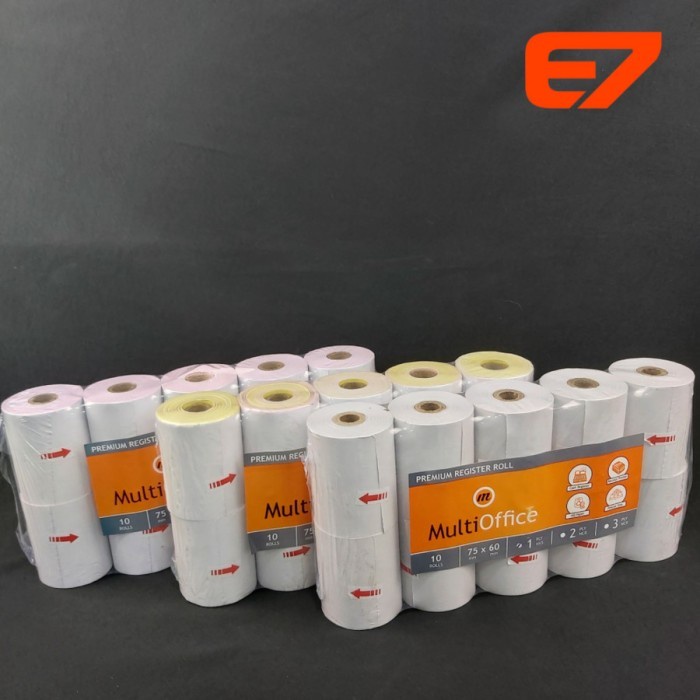 

Kertas Struk Kasir 75x60 - Register Roll Tellstruk 1ply-3ply (10roll)