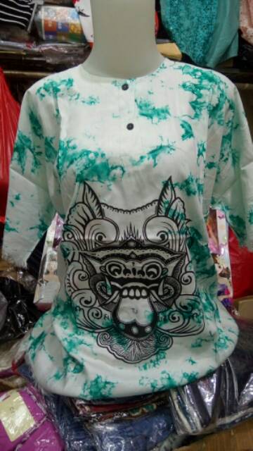 SALE Barong Bercak Unisex Dasar Putih Ukuran Dewasa