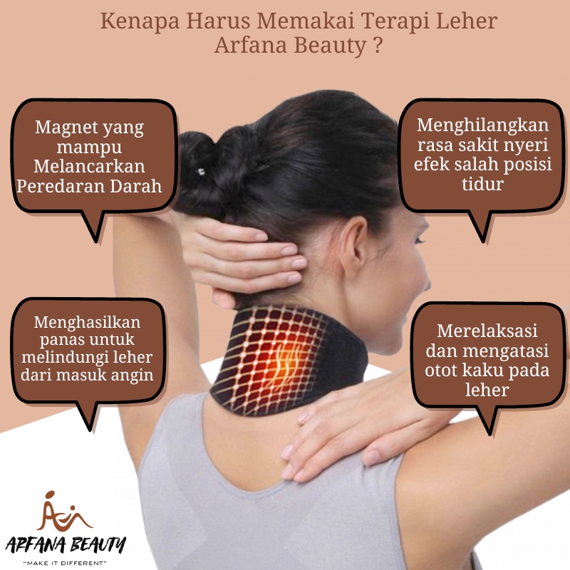 Sabuk Leher Alat Terapi Magnetic Terapi sabuk Koyo Leher Melancarkan Peredaran Darah CHS-0608