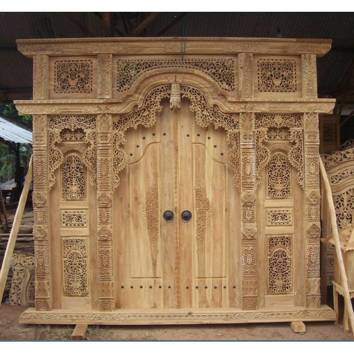 Furniture Mebel  Jepara  Pintu Kusen Gebyok Kayu Jati Ukir Khas Jepara, Jati Tua Free Ongkir