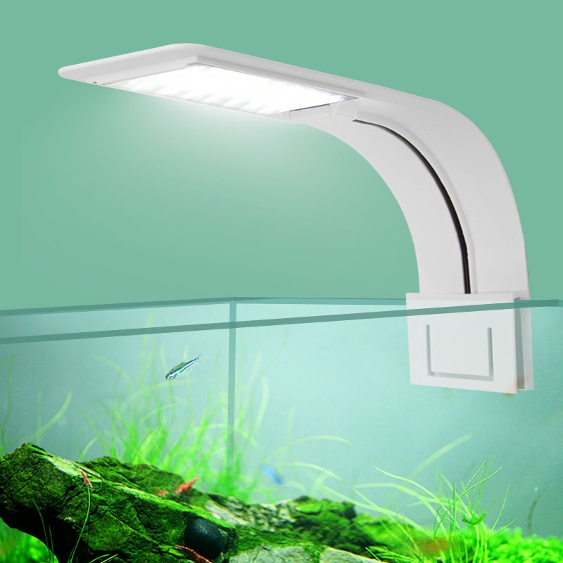 Lampu Aquarium LED Light Super Slim Clip On 10W 5730K