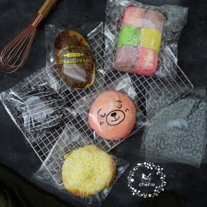 

Chefio Plastik Roti Motif /Plastik Kue Cake Roti Tawar Sobek Donut