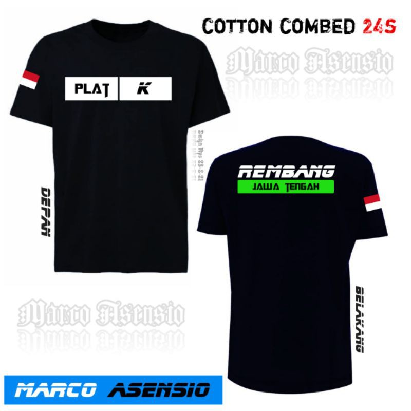 T-SHIRT KAOS PREMIUM FASHION PRIA MAUPUN WANITA DESAIN SIMPEL MA6 TULISAN PLAT K REMBANG