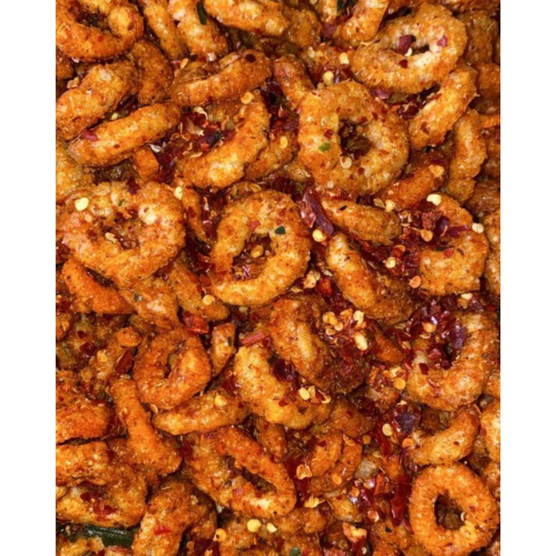 

Cincin udang pedas daun jeruk kemasan 100 gram