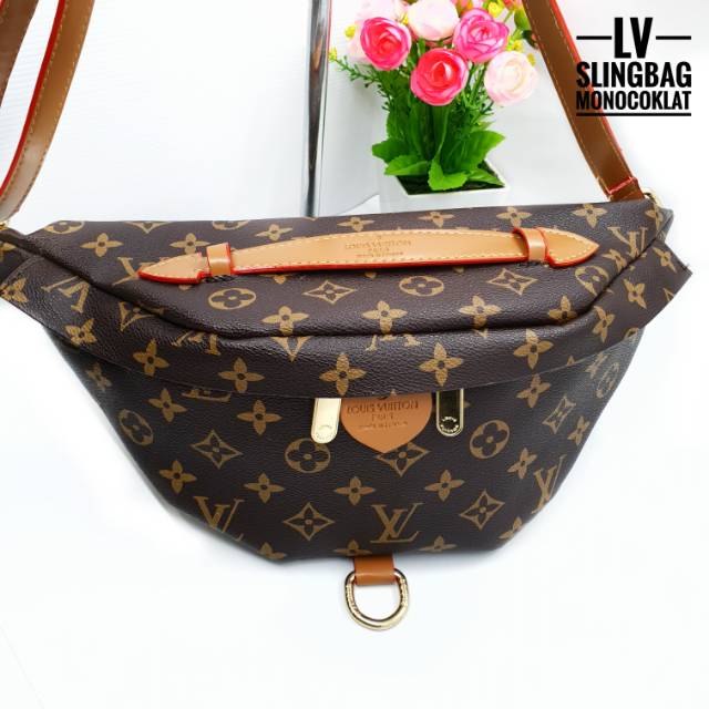 Lv BumBag Sling Import Wanita Tas Pinggang