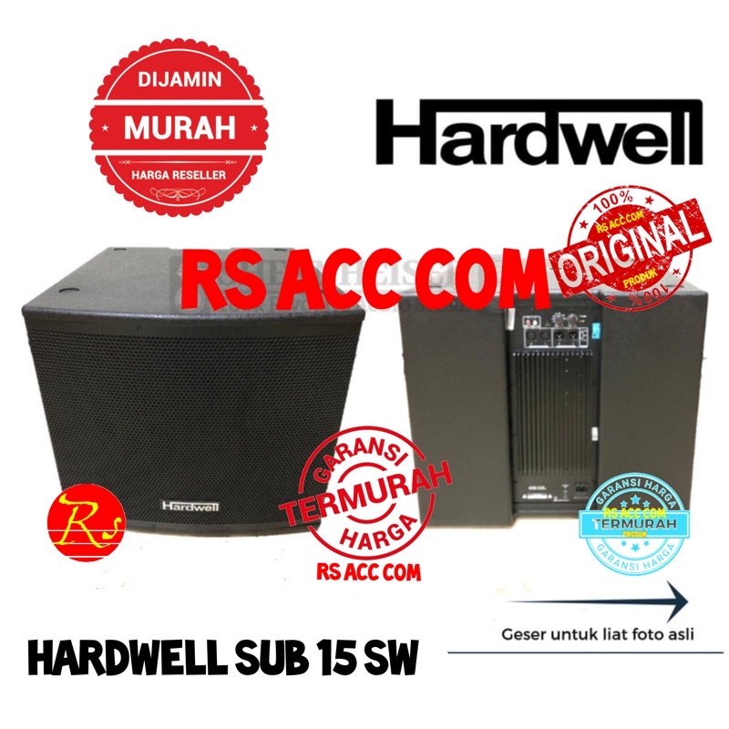 Subwoofer Aktif HARDWELL SW 15 SW15 ORIGINAL 15 Inch Power 1300 Watt RESMI PT
