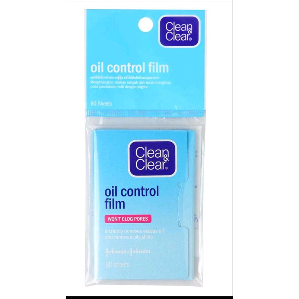 Clean &amp; Clear Oil Control Film 60 Sheets - Kertas Minyak Wajah