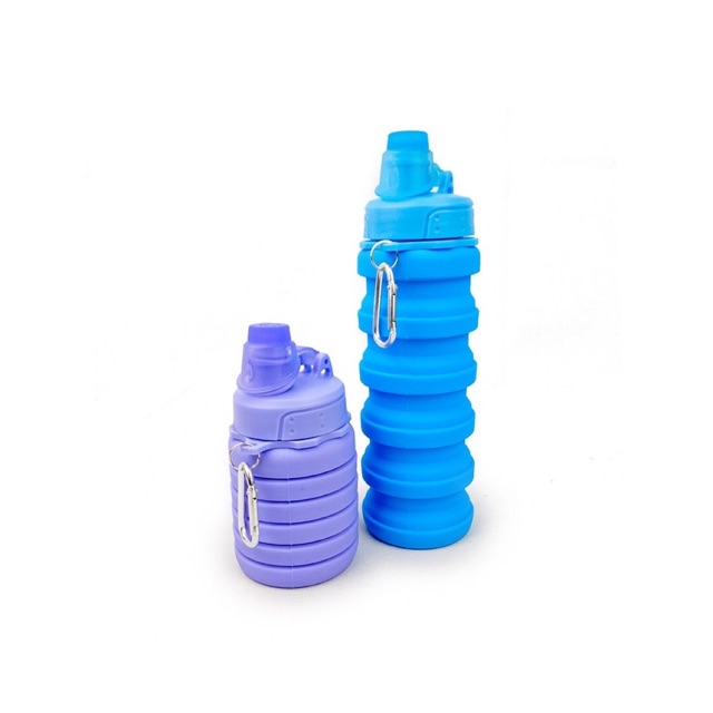 Botol minum lipat silicon portable silicone 500 ml