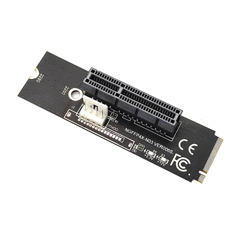 Btsg M2 NVME to PCIe X4 x1 Converter Dengan4 Pin/Kabel Untuk PCI Untuk Express x1 Ke